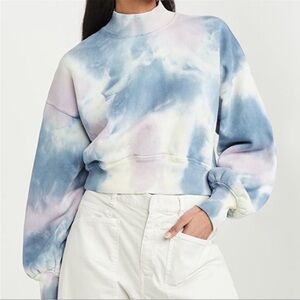 Spiritual Gangster Tie Dye Mock Neck Sweater M